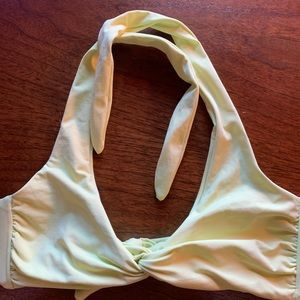 L* Space Bella Halter Twist Bikini Top EUC